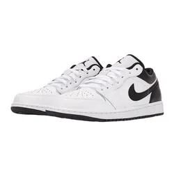 Giày Thể Thao Nike Air Jordan 1 Low 553558-132/553560-132 Màu Trắng - Đen Size 35.5