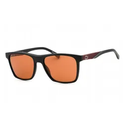Kính Mát Nam Lacoste Black Frame Brown Lenses 57mm Sunglasses L900S 002 56 Màu Nâu Đen