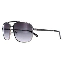 Kính Mát Unisex Guess Shiny Gunmetal Smoke Gradient GU5210-08B-62 Màu Xám Khói