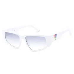 Kính Mát Unisex Guess Shiny White GU8603-21X-56 Sunglasses Màu Trắng