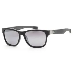 Kính Mát Unisex Lacoste Grey Square Sunglasses L737S 002 55 Màu Đen