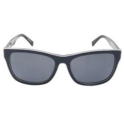 Kính Mát Unisex Lacoste Polarized Dark Grey Square Sunglasses L683SP 414 55 Màu Xanh Xám