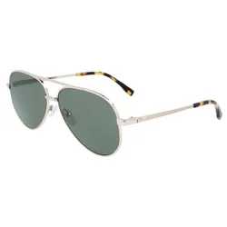 Kính Mát Unisex Lacoste Polarized Green Pilot Sunglasses L233SP 714 60 Màu Xanh Phối Vàng