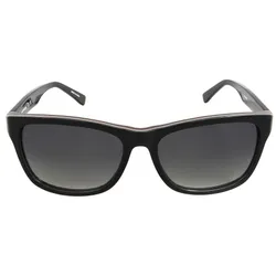 Kính Mát Unisex Lacoste Polarized Grey Square Sunglasses L683SP 001 55 Màu Đen Xám