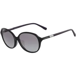 Kính Mát Unisex Lacoste Vintage Style Oval Sunglasses Gradient Lenses L854SA 001 57 Màu Đen