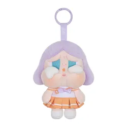 Móc Khóa Pop Mart Crybaby Sunset Concert Series-Plush Pendant Blind Box Màu Cam