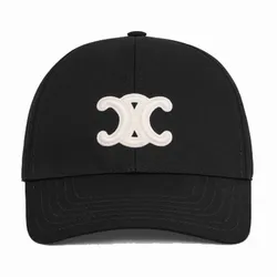 Mũ Celine Triomphe Logo Embroidered Màu Đen Size S