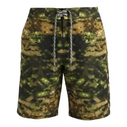 Quần Short Nam Burberry Men's Camouflage Swim Shorts 8042853 Màu Xanh Green Size S