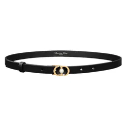 Thắt Lưng Nữ Dior 30 Montaigne Jolie Belt Black Smooth Calfskin Bản 1.5cm Màu Đen Size 75
