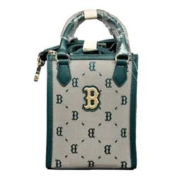 Túi Đeo Chéo MLB Kids Diamond Monogram Tote Bag Boston Red Sox 7ACRMDB4N-43BGL Màu Xám/Xanh