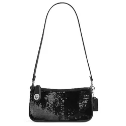 Túi Đeo Vai Nữ Coach Penn Shoulder Bag With Sequins CM547 Black Màu Đen