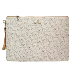 Túi Đựng Laptop Nữ TTWN BEAR TT2488 Họa Tiết Gấu Bông Màu Be