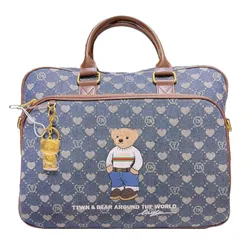 Túi Đựng Laptop TTWN BEAR TN3609 Màu Xanh Viền Nâu