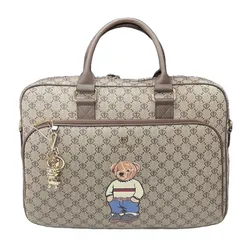 Túi Đựng Laptop TTWN BEAR TN3609 TN3607 Màu Xám Phối Nâu