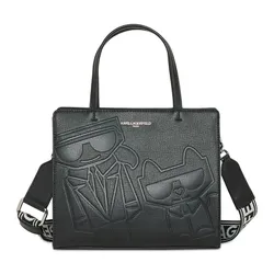 Túi Tote Nữ Karl Lagerfeld Maybelle Satchel Màu Đen