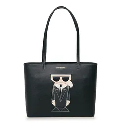 Túi Tote Nữ Karl Lagerfeld Maybelle Zipper Màu Đen