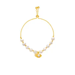 Vòng Đeo Tay Nữ Kya Jewel Bí Mật Đại Dương PB3 Màu Vàng Trắng