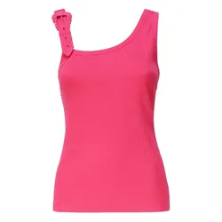 Áo Ba Lỗ Nữ Versace Jeans Couture Pink With Baroque Buckle 76HAM625 J0004 401 Tank Top Màu Hồng Size 38