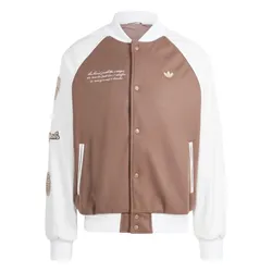 Áo Khoác Nam Adidas VRCT Bomber Jacket IS0191 Size Màu Nâu Phối Trắng Size S