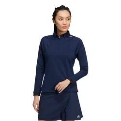 Áo Polo Nữ Adidas Golf Cold.Rdy Warm Long Sleeve Stretch Button Down Shirt HG1721 Màu Xanh Navy Size S