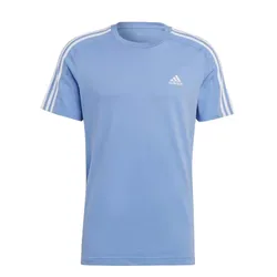 Áo Thun Nam Adidas Essentials Jersey 3-Stripes T-Shirt IC9346 Màu Xanh Blue Size M