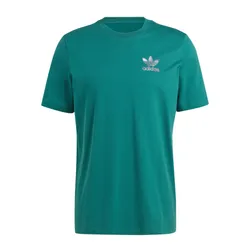 Áo Thun Nam Adidas Graphic Blur Trefoil Tshirt IL5142 Màu Xanh Lá Size S