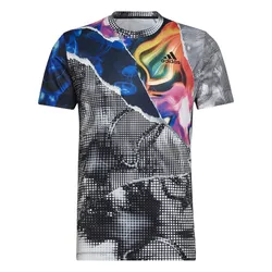 Áo Thun Nam Adidas Tennis U.S. Series Printed Freelift T-Shirt HC8530 Phối Màu Size M