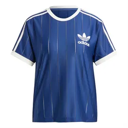 Áo Thun Nữ Adidas 3 Stripes T-Shirt IR7466 Màu Xanh Dương Size L