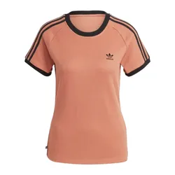 Áo Thun Nữ Adidas Originals 3-Stripe Slim Tshirt Clay Strata IC5464 Màu Cam Đất Size S