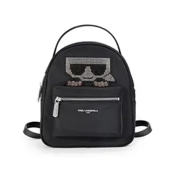 Balo Nữ Karl Lagerfeld Paris Women's Black Amour Logo Backpack Màu Đen