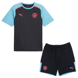 Bộ Thể Thao Nam Puma Manchester City Football 772902-03/772905 Màu Đen Phối Xanh Size M