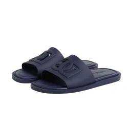 Dép Nam Dolce & Gabbana D&G Rubber With Logo Slide CS2215AN994 8H665 Màu Xanh Navy Size 41