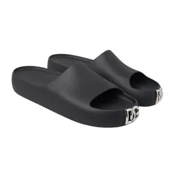 Dép Nam Dolce & Gabbana D&G Black Rubber With Logo DG CS2013 AY537 80999 Màu Đen Size 41