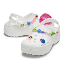 Giày Sục Nữ Crocs Women's Baya Platform Midsummer Festival Clog Màu Trắng Size 38