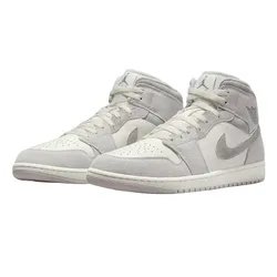 Giày Thể Thao Nam Nike Air Jordan 1 Mid SE FQ7720-002 Màu Trắng Xám Size 42