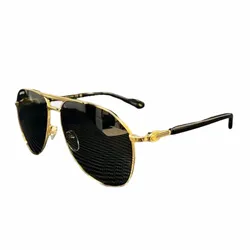 Kính Mát Unisex Gucci GG1220S-001 Sunglasses Màu Đen Vàng Size 59