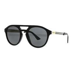 Kính Mát Nam Gucci GG0689S 001 Màu Đen Vàng Gold
