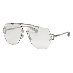 Kính Mát Nam Philipp Plein Sunglasses Irregular SPP111 579F Màu Bạc
