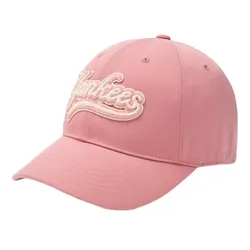 Mũ MLB Varsity Cursive Fluffy Logo Unstructured Ball Cap New York Yankees 3ACPVF04N-50PKM Màu Hồng