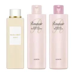 Set Dầu Gội, Dầu Xả, Nước Dưỡng Tinh Chất Albion Flora Drip 160 Coffret 3 Món