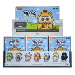 Set Móc Khóa TOYCITY Gấu Bông Mr.Pa Animal Limited Company Blind Box 6 Chiếc Phối Màu