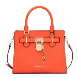 Túi Đeo Chéo Nữ Michael Kors MK Hamilton Small Crossbody Bag 35T1GHMS1L623 Màu Cam