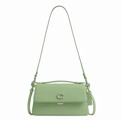 Túi Đeo Vai Nữ Coach Juno Rectangular Flap Shoulder Bag CR706 Pale Pistachio Màu Xanh
