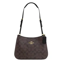 Túi Đeo Vai Nữ Coach Penelope Shoulder Bag In Signature Canvas CO953 Màu Nâu Đen