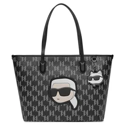 Túi Tote Nữ Karl Lagerfeld Ikonik Monogram Bag 240W3087-999-OS Màu Đen