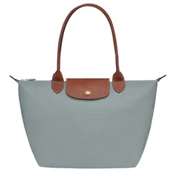 Túi Xách Nữ Longchamp Le Pliage Original M Bag Recycled Canvas Acier L2605089P80 Màu Xanh Xám