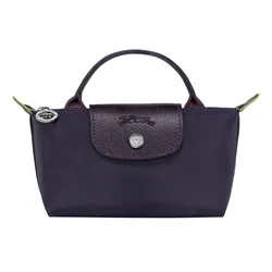 Túi Xách Nữ Longchamp Le Pliage Original Mini Pouch With Handle Myrtile Màu Tím Đậm