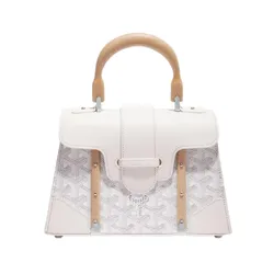 Túi Xách Tay Nữ Goyard Saïgon Structuré Mini Bag Màu Trắng