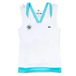 Áo Ba Lỗ Nữ Pickleball Lacoste Sport Roland Garros Technical Tank Top TF3715 Màu Trắng Size 36