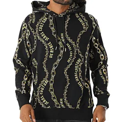 Áo Hoodie Nam Versace Jeans Couture Sweatshirt 77GAI3H0 FS160 G89 Màu Đen - Vàng Size XS